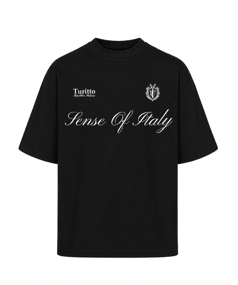 Sense of Italy Tee — Чёрный