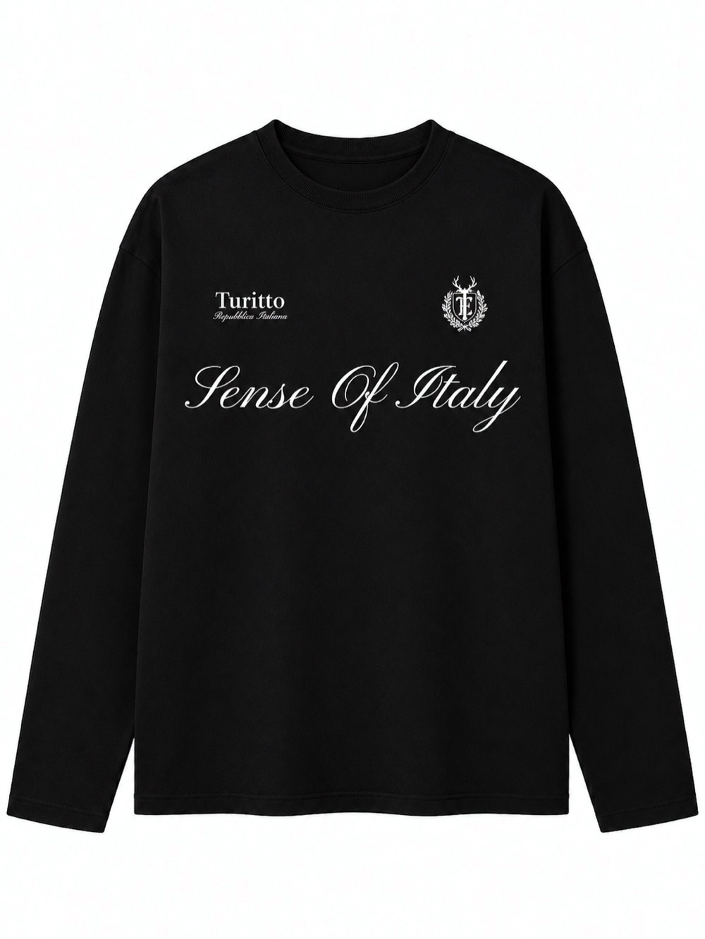 Sense of Italy Longsleeve — Чёрный